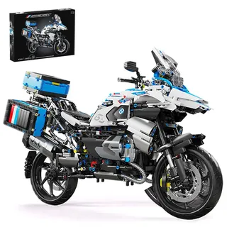 YILETKC Technik Motorrad Bausteine für BMW R1250 GS, 2369 Teile Klemmbausteine Technik Supermotorrad, Technik Rennen Motorrad Konstruktionsspielzeug Geschenk für Kinder und Erwachsene