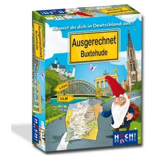 Huch! Spiel, Familienspiel 882066 - Ausgerechnet Buxtehude - Kartenspiel, 2-6..., Quizspiel / Wissensspiel bunt