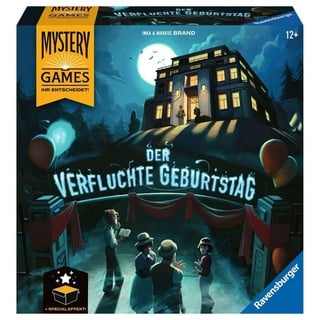 Ravensburger Familienspiel 26948 Mystery Games: Der verfluchte Geburtstag kooperatives Geschichten-Mystery-Spiel für 2-4 Spieler ab 12 Jahren