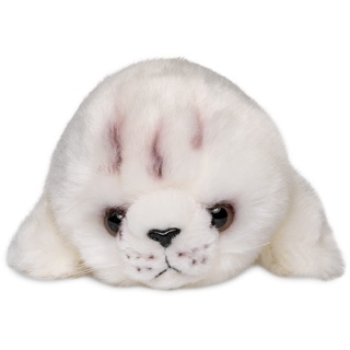 Uni-Toys - Robbenbaby weiß - 20 cm (Länge) - Plüsch-Robbe, Seehund - Plüschtier, Kuscheltier
