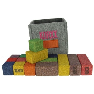 KORXX Spielbausteine Korxx - Bunte Bausteine in verschiedenen größen 17Stk.