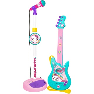 Hello Kitty Gitarre mit Standmikrofon