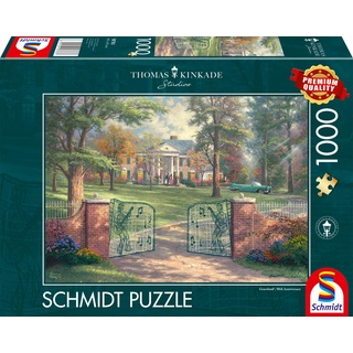 Schmidt Spiele 58783 Thomas Kinkade, Graceland 50th Anniversary, 1000 Teile Puzzle, bunt