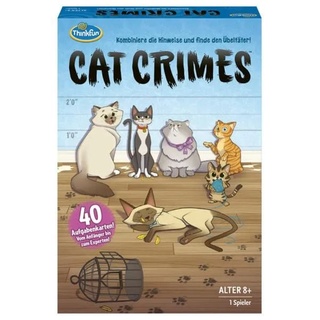 ThinkFun 76366 - CAT CRIMES, Logikspiel, Denkspiel für Anfänger und Experten