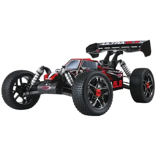 JAMARA 059730 - Ultra BL8 Buggy 1:8 4WD Lipo 2,4GHz - Allrad, Brushless Motor, 60A Regler, spritzwasserfest, 60 KM/h, Öldruckstoßdämpfer, Fahrwerk einstellbar, Antriebswelle aus Stahl, fahrfertig