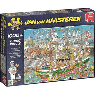 Jumbo Puzzle 19014 - Jan van Haasteren: Auf dem Schiff ist nichts im Griff [1.000 Teile] (Neu differenzbesteuert)