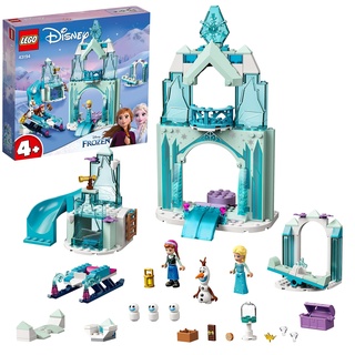 Lego 43194 Disney Princess Annas und Elsas Wintermärchen, Eiskönigin-Spielzeug zum Bauen mit Schloss und 3 Mini-Puppen inkl. Olaf-Figur, BAU- und Spielset für Kinder, Mädchen und Jungen, Geschenkidee