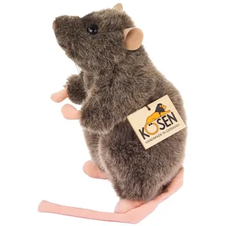 Teddys Rothenburg Kösen, Ratte Rudi, 20 cm, sitzend, braun, Stoffratte