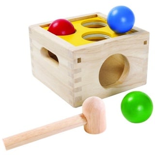 Plantoys Lernspielzeug Lernspiel Schlagen und Fallen bunt