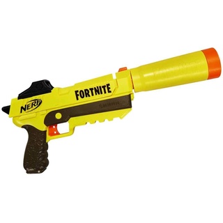 Nerf Elite Fortnite SP-L Blaster mit abnehmbarem Lauf und 6 Fortnite Elite Darts für Jugendliche und Erwachsene, mehrfarbig