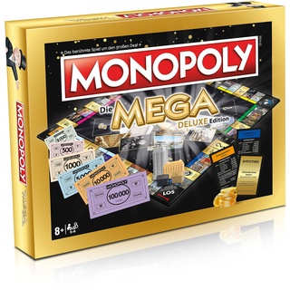 Winning Moves Monopoly - Mega Deluxe Edition Luxus Brettspiel Spiel Gesellschaftsspiel, ab 8 bis 99 Jahre