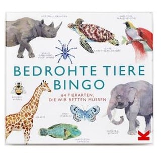 442088 - Bedrohte Tiere Bingo - Brettspiel, für 2-7 Spieler, ab 6 Jahren (DE-Ausgabe)