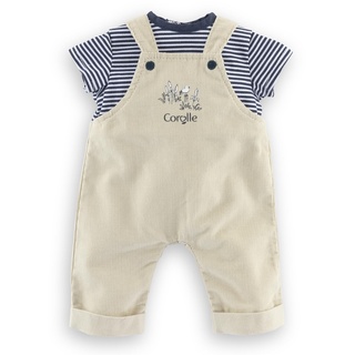 Corolle Mon Grand Poupon 36cm Shirt, Latzhose, Loire, für alle 36cm Babypuppen, ab 2 Jahren