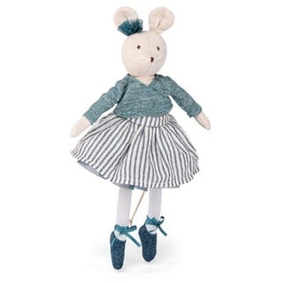 Moulin Roty Stoffpuppe Spielpuppe Maus Charlotte 30cm Ballerina Stofftier Glitzer