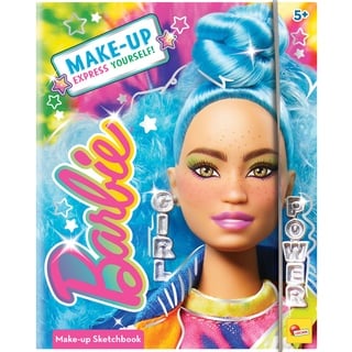 Liscianigiochi 12938 Barbie Sketchbook Express Yourself, Skizzenbuch Make-up