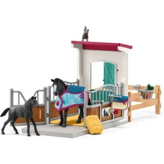 SCHLEICH 42611 Horse Club - Pferdebox mit Stute und Fohlen