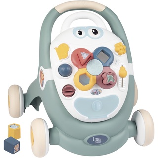Smoby Toys - Little Smoby Lauflernwagen ab 1 Jahr - 3-in-1-Lauflernhilfe mit Laufwagen, Activity-Board & Puppenwagen für Babys und Kleinkinder ab 12 Monaten