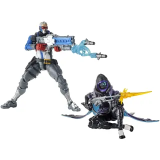 Overwatch Ultimates Series Soldier: 76 und Shrike (Ana) Skin Doppel Pack 15 cm große Action-Figuren zum Sammeln mit Accessoires – Blizzard Videospiel Charaktere