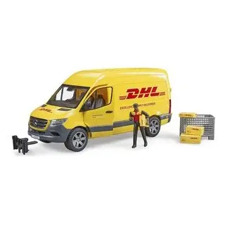 bruder Spielzeugauto MB Sprinter DHL, mit Figur, Maßstab 1:16, Länge 44 cm