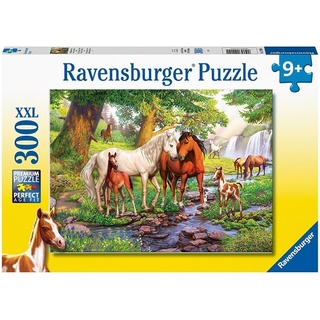 Ravensburger Verlag Puzzle - Ravensburger Kinderpuzzle - 12904 Wildpferde am Fluss - Pferde-Puzzle für Kinder