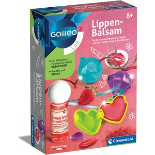 Clementoni Galileo Lab – Lippenbalsam, Spielzeug für Kinder ab 8 Jahren, Kosmetik zum Selbermachen, farbenfrohes Experimentierset für kleine Beauty-Fans von Clementoni 59115
