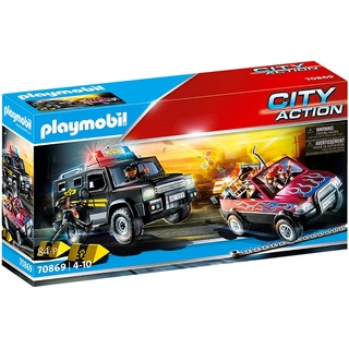 PLAYMOBIL® 70869 - City Action - Polizei, Verfolgung der Bankräuber, modernes SEK-Geländefahrzeug
