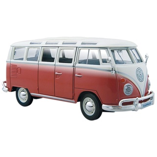Maisto® Sammlerauto VW Bus Samba, Maßstab 1:25, aus Metallspritzguss rot