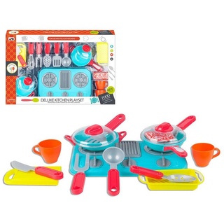 Bigbuy Kinder-Küchenset Kinderküche Kindertöpfe Topfset Küchenutensilien-Set Kinderspielzeug m