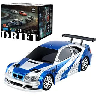 BAUBAUPLAY Drift Ferngesteuertes Auto, 1:43 15km/h Maßstab RC Drift Car, 2.4G Vollproportional Mini Racing Drift Auto Spielzeug für Erwachsene - RTR Version