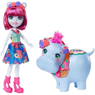Enchantimals GFN56 - Themenpack Hedda Hippo und Lake Puppen, Spielzeug ab 4 Jahren