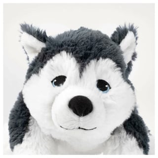 LIVLIG Plüschtier, Hund / sibirischer Husky, 26 cm, weich, wollig und freundlich, leuchtende blaue Augen