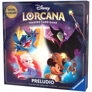 Ravensburger - Disney Lorcana TCG: Vorspiel, Starter-Set, Kartenspiel, Sammelkarten, Spiel für Erwachsene und Kinder, Geschenkidee 8+ Jahre, italienische Ausgabe