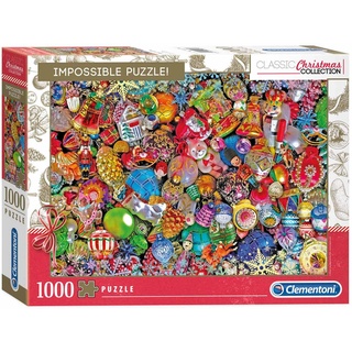 Clementoni - 39585 - Christmas Collection Santa - Jolly, unmögliche puzzle - puzzle 1000 Teile, Weihnachtspuzzle Puzzle Erwachsene, Geschicklichkeitsspiel für die ganze Familie