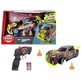 Dickie Toys RC-Auto Dickie Toys 201104007 Tornado Drift 1:24 RC Einsteiger Modellauto Elek