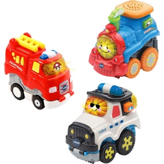 Vtech® Spielzeug-Auto Tut Tut Baby Flitzer, 3er-Set Feuerwehr, Lokomotive, Polizei bunt