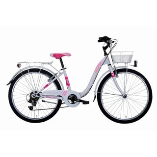 Montana, OLMO Mädchen-Cityfahrrad Ayla 24 Zoll, weiß