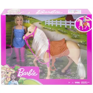 Barbie Barbie Puppe & Pferd (blonde Haare)