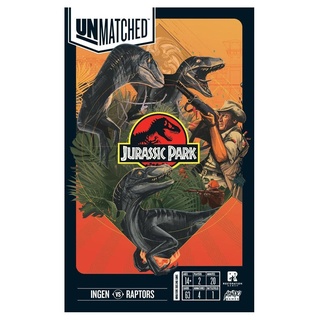 Mondo MG-UMJP001 Ingen vs. The Raptors Jurassic Park Zubehör, iello, für 2 Spieler