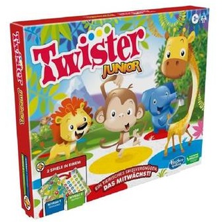 HASD0076 - Twister Junior, Brettspiel, für 2-4 Spieler, ab 3 Jahren (DE-Ausgabe)