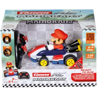 Carrera RC I 2,4GHz Mario Kart Race Kart 1:32 I Mario RC-Fahrzeug I Offiziell lizenziert I Authentisches Design I Für Nintendo-Fans I Ferngesteuertes Auto