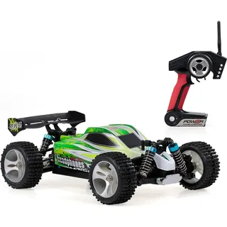 Ferngesteuertes Outdoor-Auto, 1:18 ferngesteuertes Auto, geeignet für Kinder ab 14 Jahren, 70 km/h Monstertruck, grünes Geländefahrzeug, Autospi...