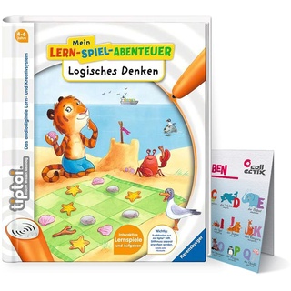 Ravensburger tiptoi ® Buch | Logisches Denken - Mein Lern-Spiel-Abenteuer + ABC Tiere Buchstaben Lernen Poster
