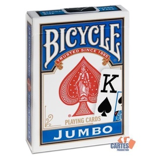 Kartenspiel mit 52 KartenBicycle Jumbo Rider Back Blau