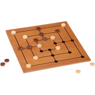 Philos 3181 - Mühle-Set mit klappbarem Spielbrett, Strategiespiel
