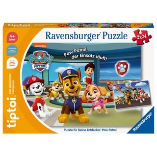 Ravensburger tiptoi Puzzle 00135 Puzzle für kleine Entdecker: Paw Patrol, Kinderpuzzle für Kinder ab 4 Jahren, Paw Patrol Spielzeug für 1 Spieler, Paw Patrol Geschenke