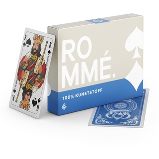 TS Spielkarten | Plastik Spielkarten ROMME - klassisches Romme Kartenset mit französisches Bild | wasserfestes Kartenspiel für Skat, Poker oder Kanasta