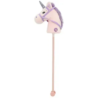 Sweety-Toys Steckenpferd Sweety Toys 10547 Einhorn Steckenpferd Rosa mit zwei Soundfunktionen, mit Sound rosa