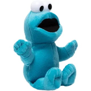 2iX - Sesamstraße - Krümelmonster - Plüsch Kuscheltier - Blau - 28 cm - Cookie Monster Plüschfigur zum Kuscheln und Spielen, tolles Geschenk für Sesamstrasse-Fans ab 3 Jahren