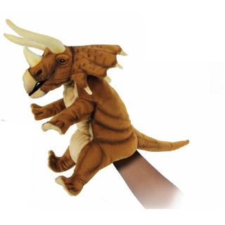 Hansa Toy 7746 Triceratops 33 cm Handpuppe Kuscheltier Stofftier Plüschtier