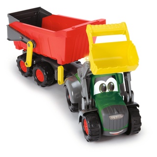 Dickie Toys ABC 204119000 Fendt Spielzeug-Traktor mit Anhänger, Licht und Sound, geeignet für Kinder ab 1 Jahr (204119000)